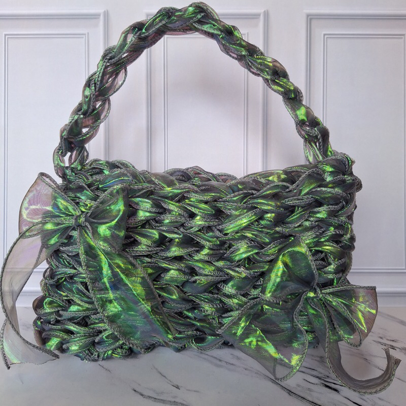 Ribbon Bag | Tas Rajut Pita Organdi | Tas Pesta Kondangan