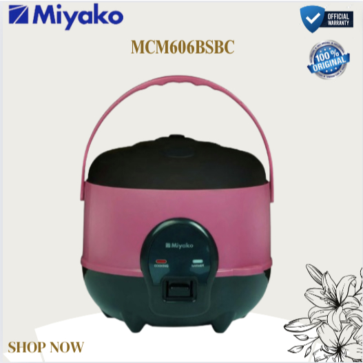 Miyako Rice Cooker MCM606BSBC - Memasak Nasi Sempurna dengan Teknologi 3 Elemen Pemanas