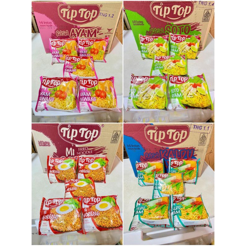 

mie tiptop murah enak ada 4 rasa