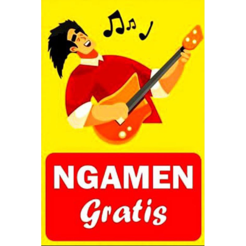 

sticker ngamen gratis stiker ukuran A4 jumbo