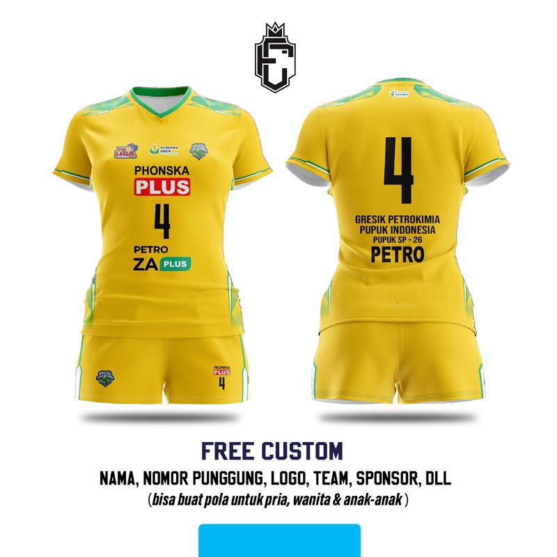 Jersey Voli Cewek Proliga Phonska Plus