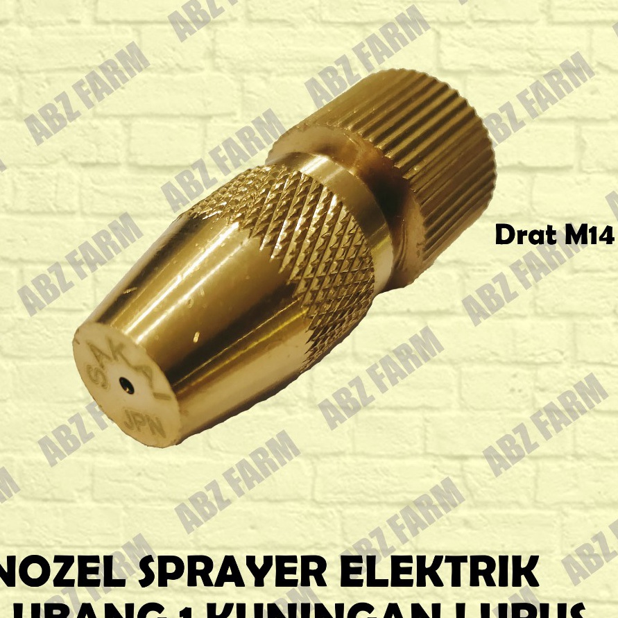 Terlaku Nozel Atom Spuyer Sprayer Tangki Elektrik Kuningan Lurus