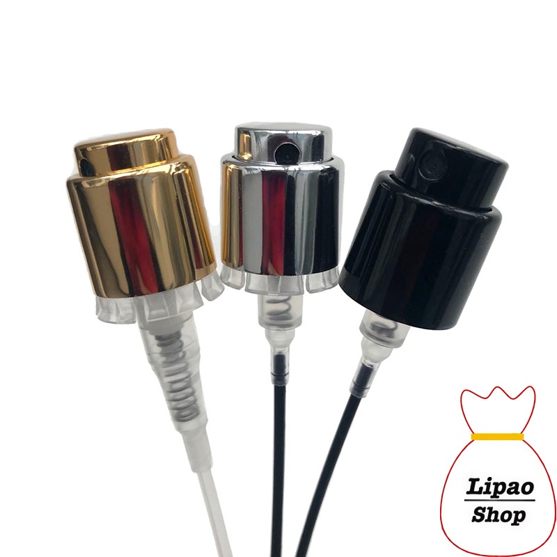Tutup Botol Parfum Ring Neck 15mm Easy Pump Spray Hand Press - Ring Spray Metal Selang Panjang
