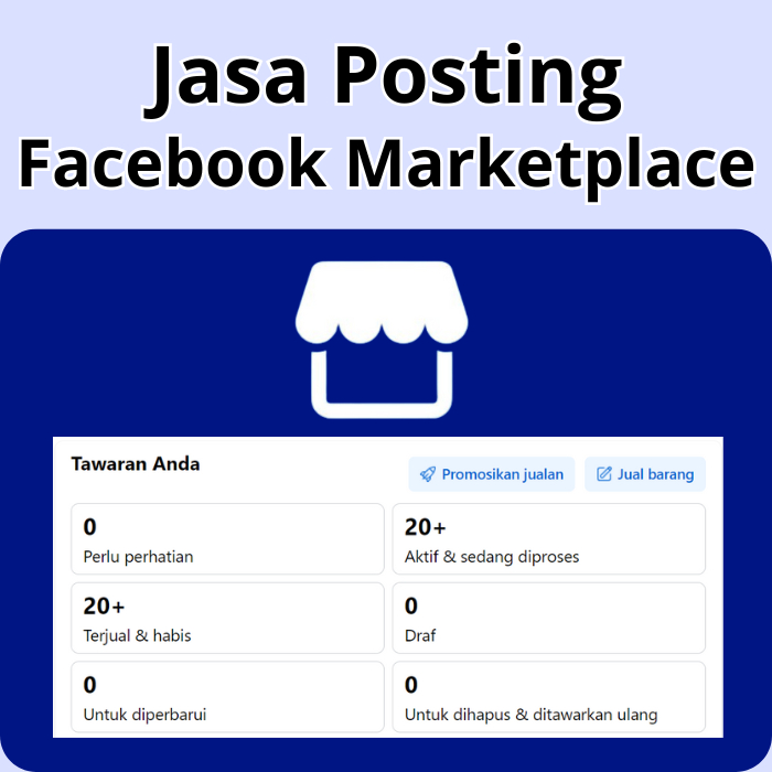 Jasa Posting Facebook Marketplace Profesional Bergaransi / Post FB MP + Akun Gratis
