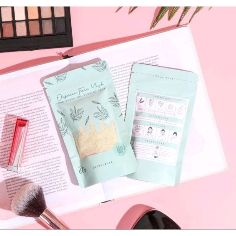 SKINDIVORE MASKER ORGANIK FULL SIZE 60 GRAM READY STOK