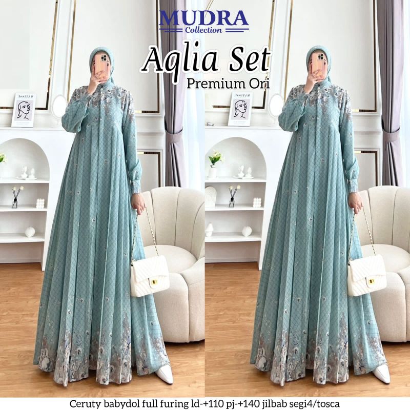 GAMIS FAREZA // AQLIA SET BY MUDRA HIJAB