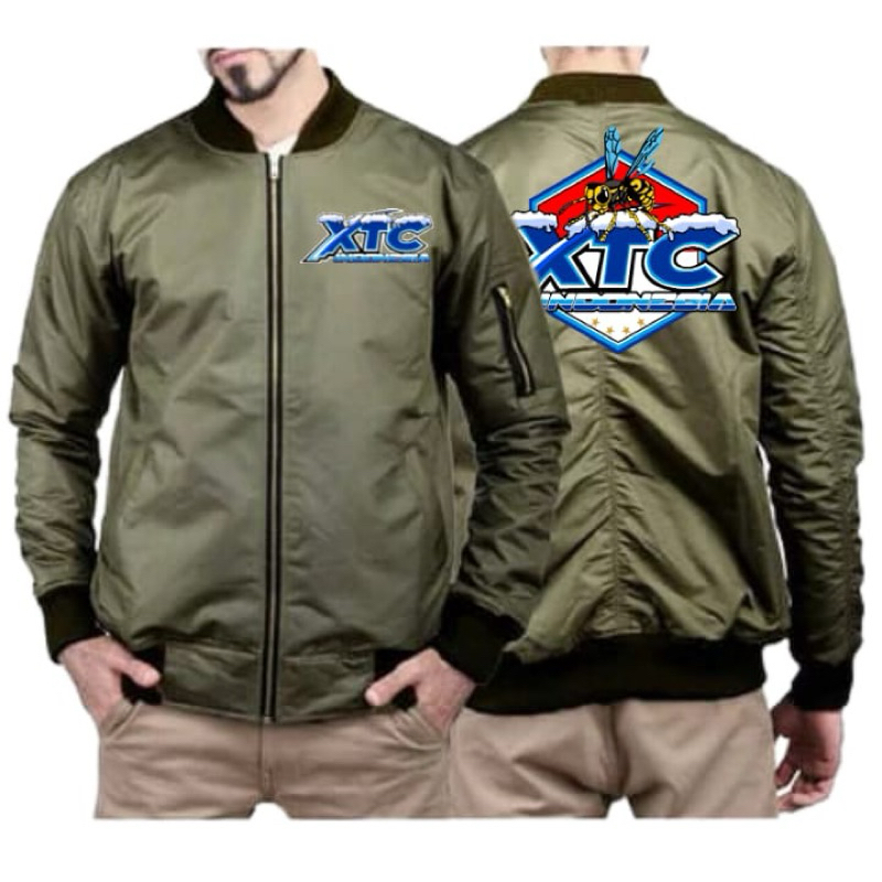 Jaket Bomber Resleting XTC Jaket Pria Maupun Wanita Jaket Premium COD Seluruh Indonesia