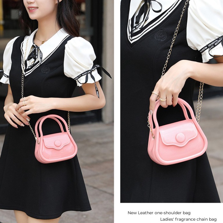 Serbuuuu Tas Jelly Anak  Tas Wanita Baru Tas Mini Warna Permen Tas Selempang Kecil Jelly Tas Tangan 