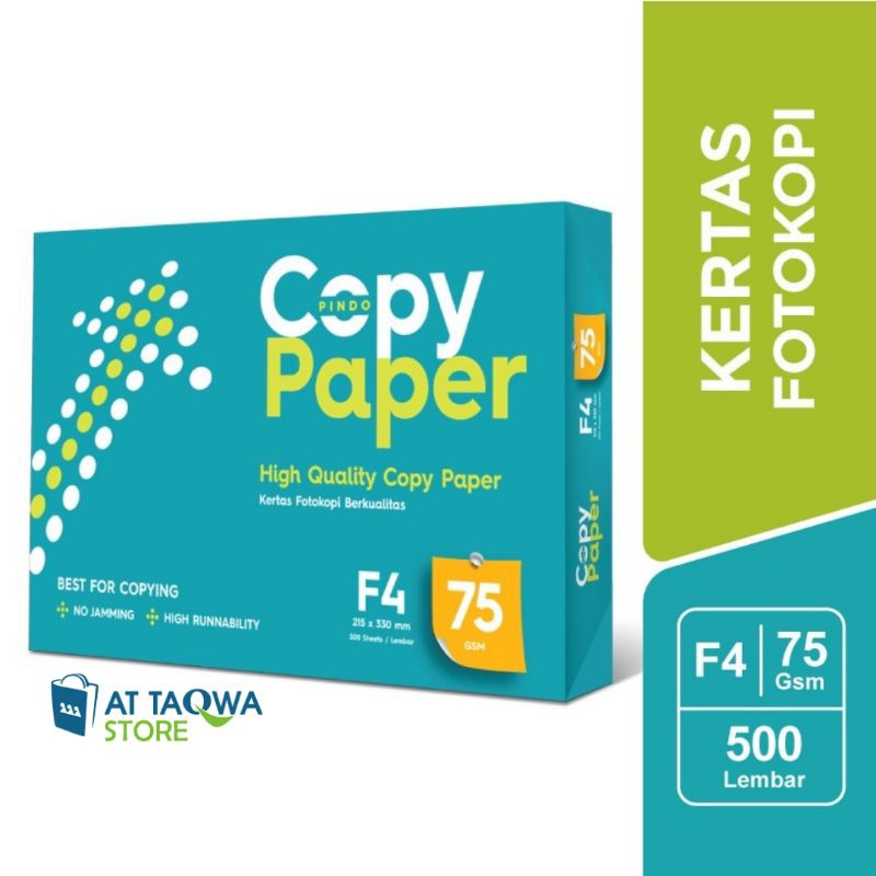 

[1 RIM] Kertas HVS Fotokopi Copy Paper F4 75 gsm