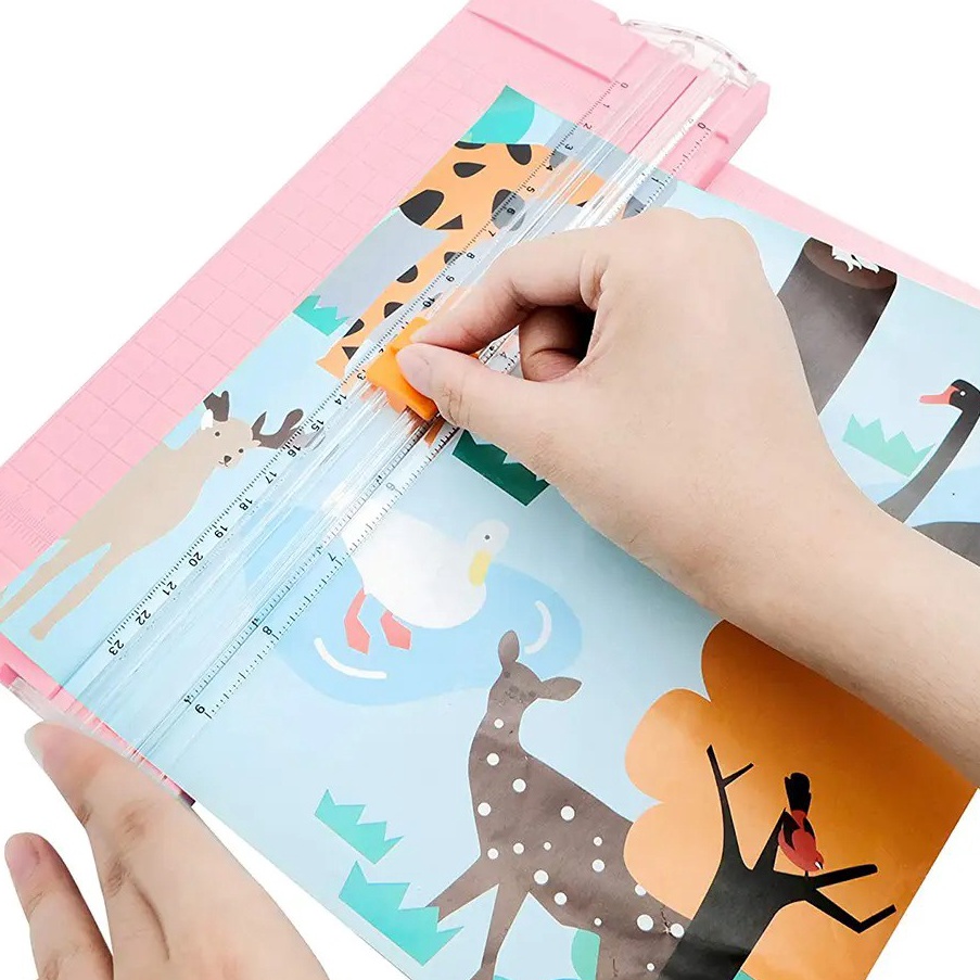 

Spesial Terbaru Alat Pemotong Kertas Portabel Paper Cutter Trimmer alat potong kertas A4 Scrapbooking Cutting Machine Precision DIY Craft Photo Paper Cutter Die Cutting Mat Machine Trimmer