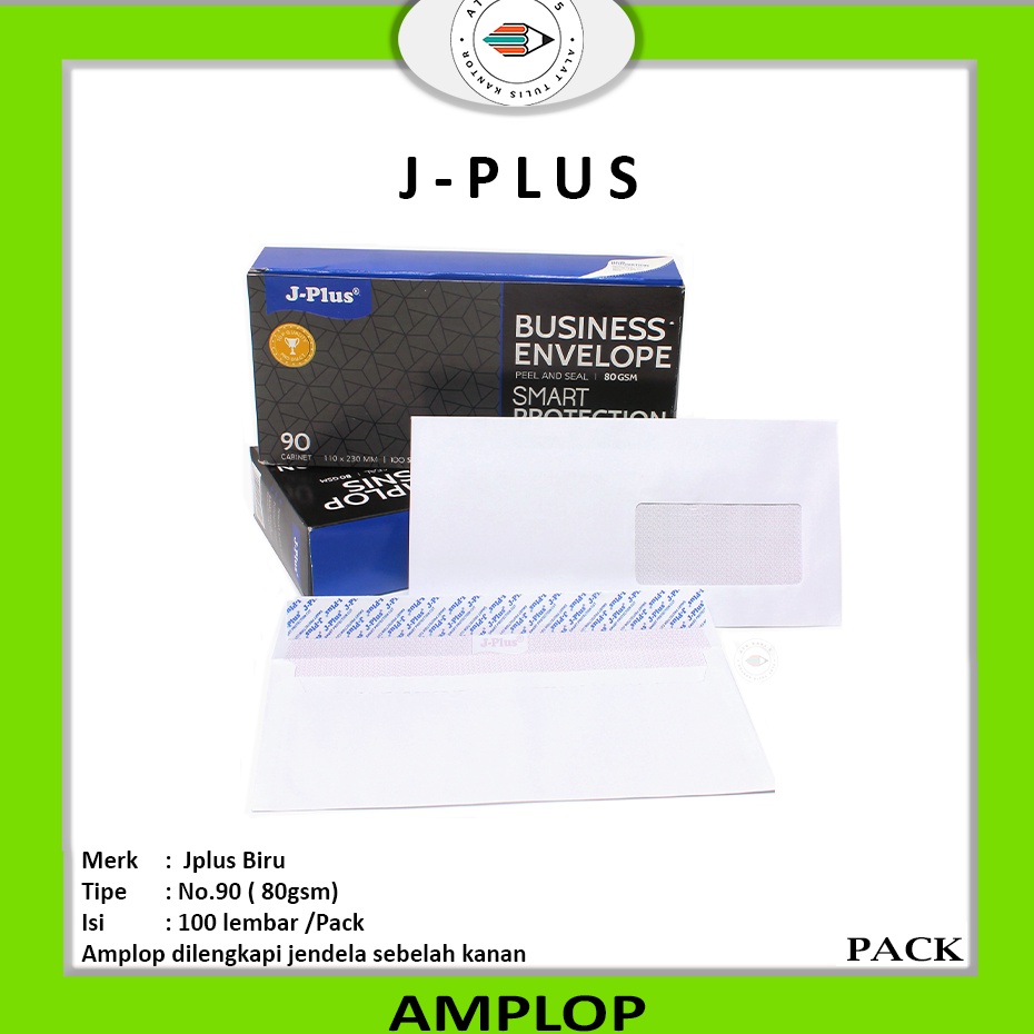 

Lagi Diminati JPLUS Amplop Putih Jendela Kanan Amplop Window No9 Biru Pack