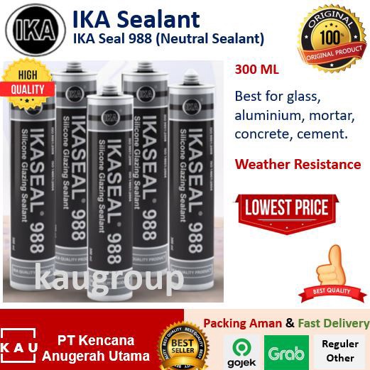 

Diskon Terheboh IKASEAL 988 IKA SEALANT LEM KACA LEM SILICONE