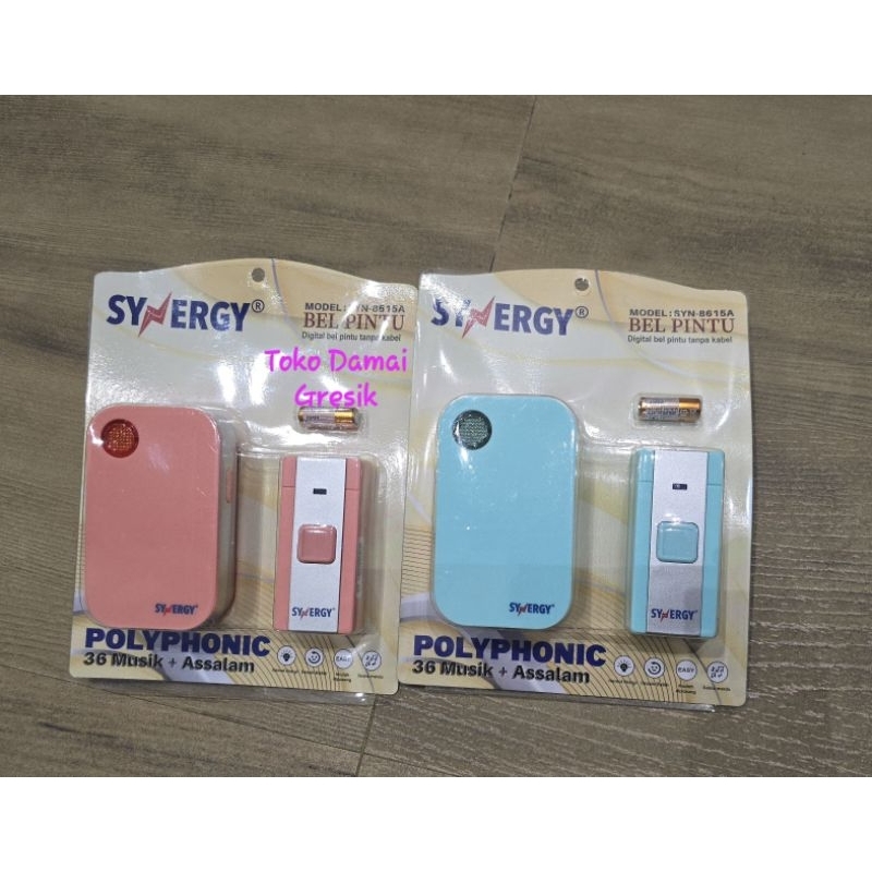 Synergy Bell remote wireless SYN 8615A AC listrik 1tombol Polyphonic