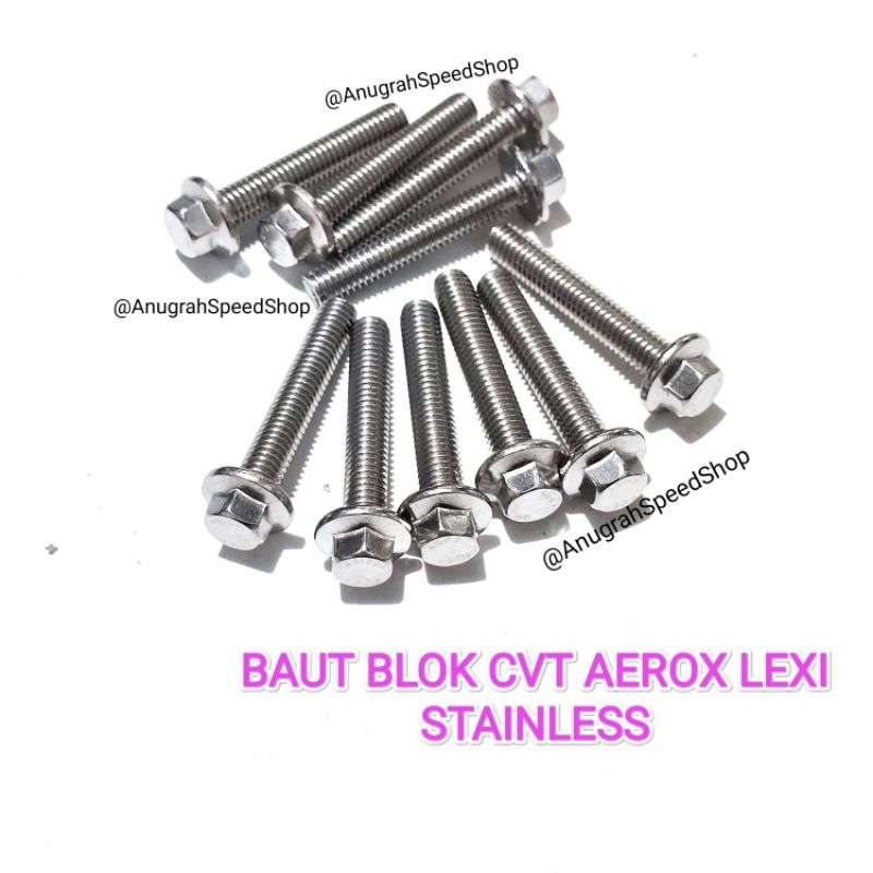 [PROMO] BAUT CVT AEROX LEXI ORIGINAL STAINLESS BAUT BAK CVT LEXI AEROX 155 BAUT BLOK CVT YAMAHA ORIG