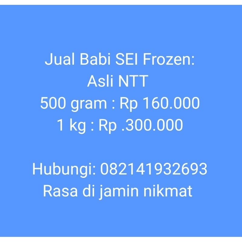 

Se i Babi makanan khas NTT asli di jamin sangat lezat...dibakar dengan kayu Kosambi asli