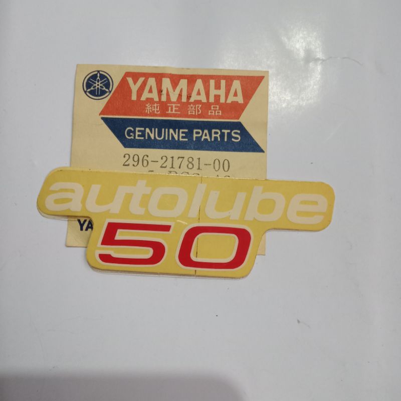 sticker striping decals dop cover accu aki Yamaha U50 U5 396-21781-00 original