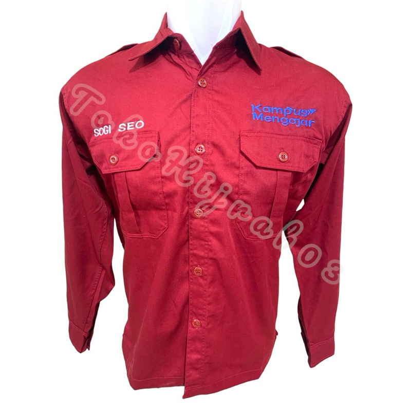 BIG SIZE SERAGAM KAMPUS MENGAJAR SERAGAM KAMPUS MERDEKA KEMEJA PDH KAMPUS MENGAJAR KEMEJA PDH KAMPUS
