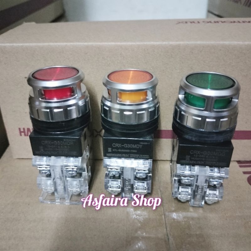 Push Button Lamp Hanyoung CRX-30MD / Push button Lamp 30mm 24vdc
