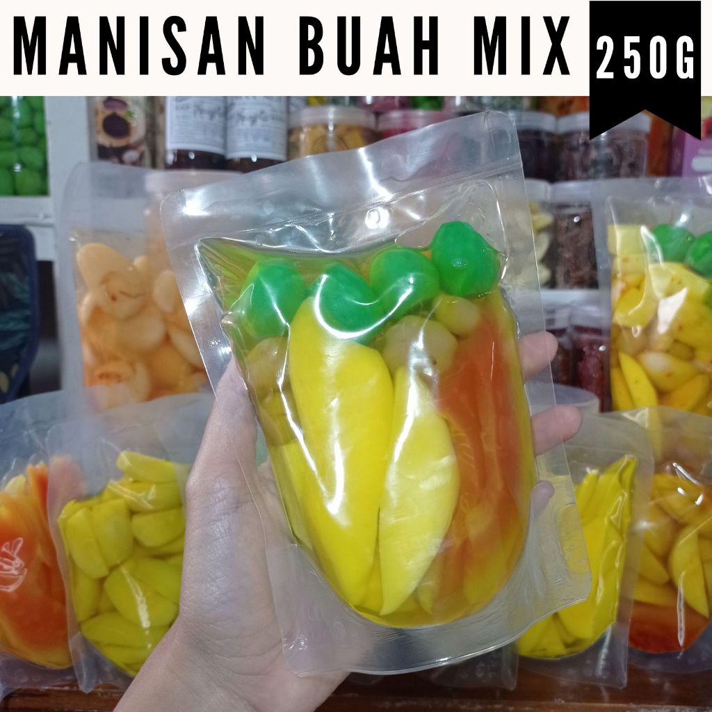 

MANISAN BUAH CAMPUR KEMASAN 250 GRAM