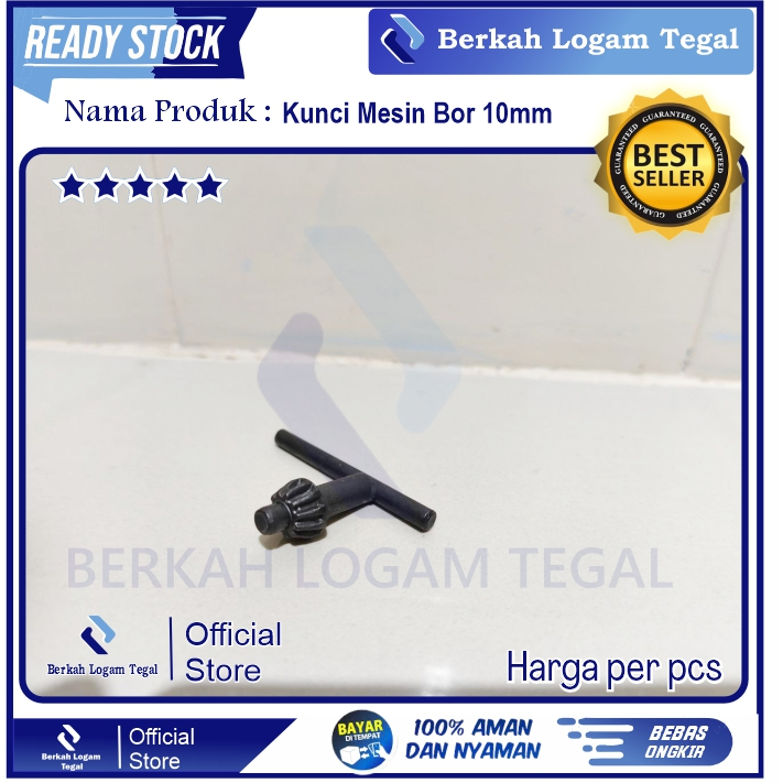 Kunci Bor 10mm / Kunci Mesin Bor 10 mm