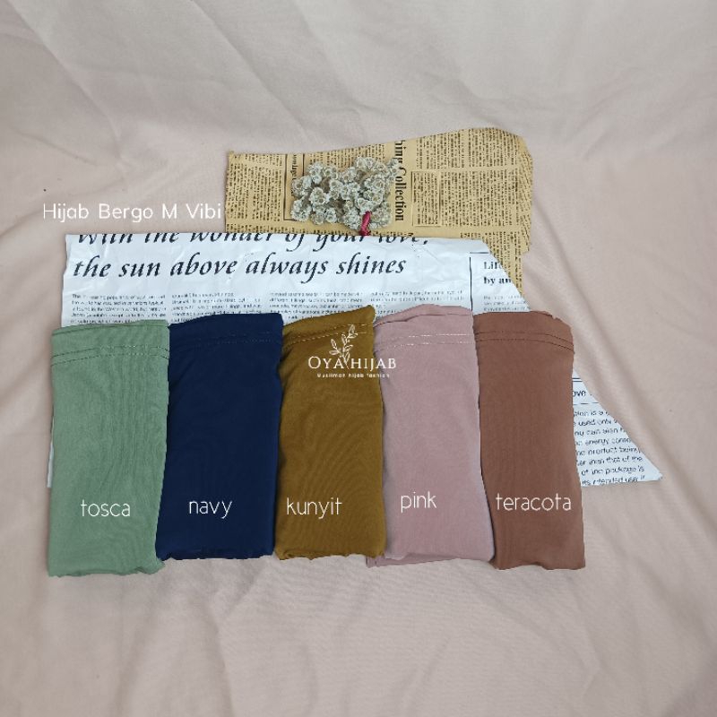 HIJAB BERGO VIBI TANPA PET SIZE M [HIJAB INSTAN JERSEY]