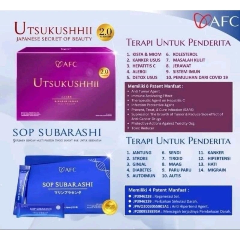 

SOP SUBARASHI, UTSUKUSHHII GOLD ORIGINAL AFC (ORIGINAL)