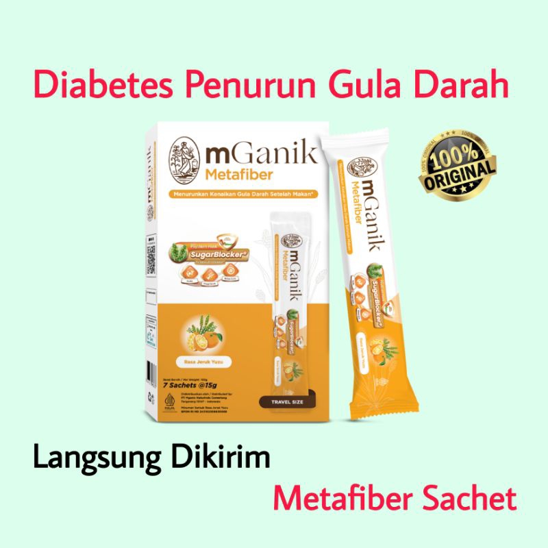 Mganik Metafiber Sachet Penurun Gula Darah Diabetes