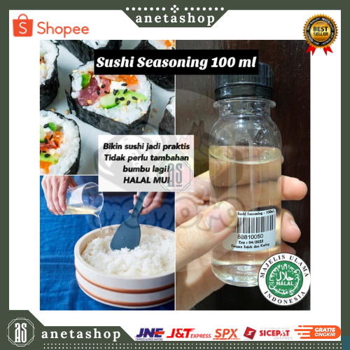 

Cuka Sushi Seasoning 100 ml Halal / Vinegar Cuka Bumbu Nasi Sushi Gimbap Onigiri