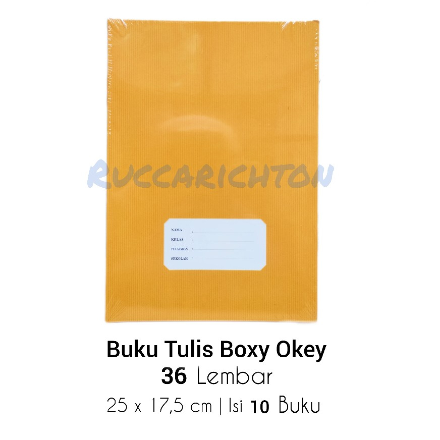 

BUKU TULIS BOXY OKEY KRAFT 36 LEMBAR