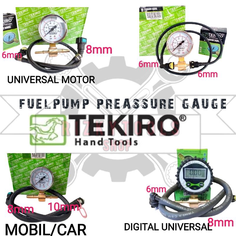 fuel pump tester fuel pump pressure gauge tester gauge fuel pump motor injeksi cek tekanan bahan bak
