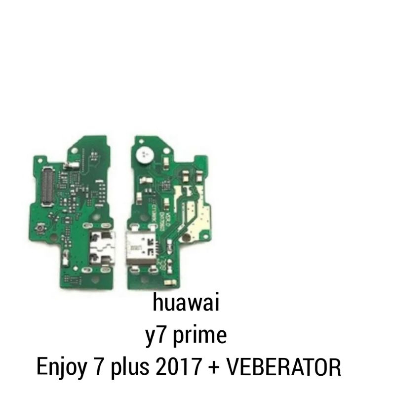 fleksibel PCB papan caz + viberator huawai y7 prime / enjoy 7 plus 2017 papan caz HF + mic huawai y7