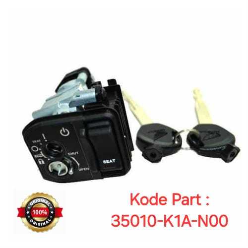 Kunci Kontak (Key Set)  35010-K1A-N00 – BeAT K1A