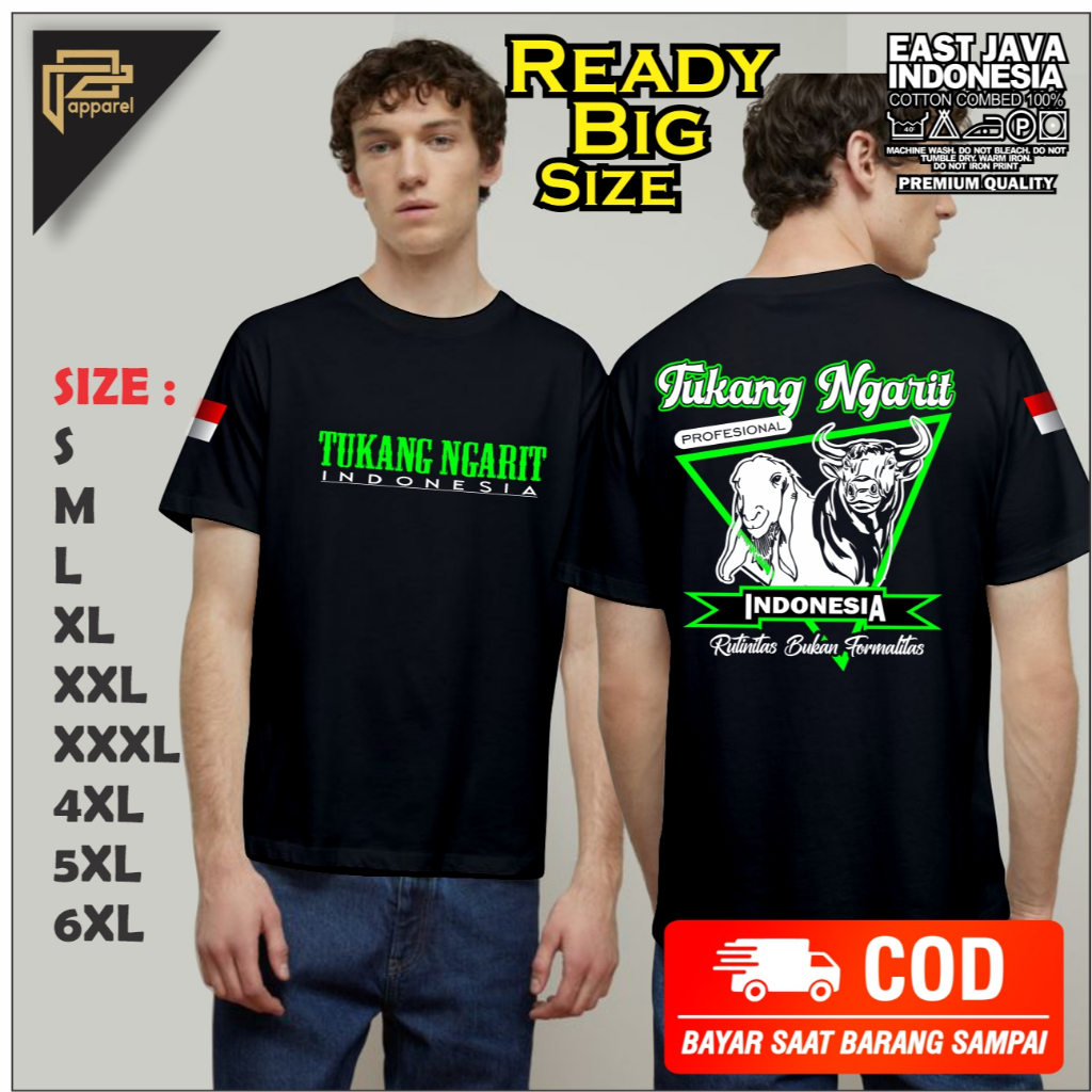 baju kaos Tukang Ngarit sapi kambing terbaru terlaris bahan adem/big size/jumbo/pakaian pria/p appar