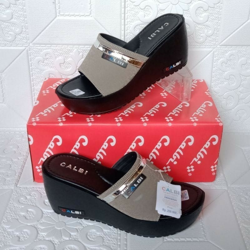 Sandal Wedges Wanita Terbaru Sandal Wedges Calbi Sandal Calbi Wanita Termurah Sandal Slop Wanita Ter
