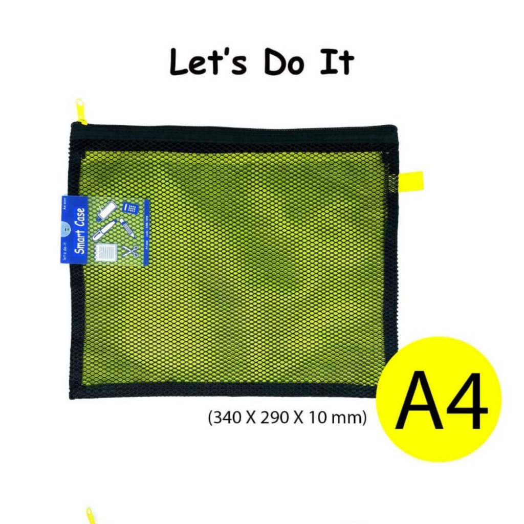 

Daiichi - Let's Do It Smart Case Map Zipper Bag Parasut Jaring SRB 1059 ukuran A4