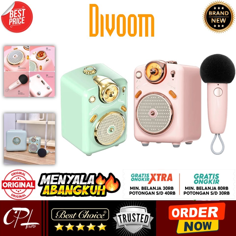 Divoom Fairy-OK Retro Mini Karaoke Speaker