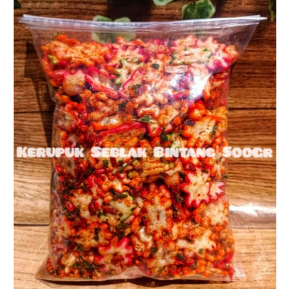 

[ 500GR ] KERUPUK SEBLAK BINTANG PEDAS DAUN JERUK 500 GRAM