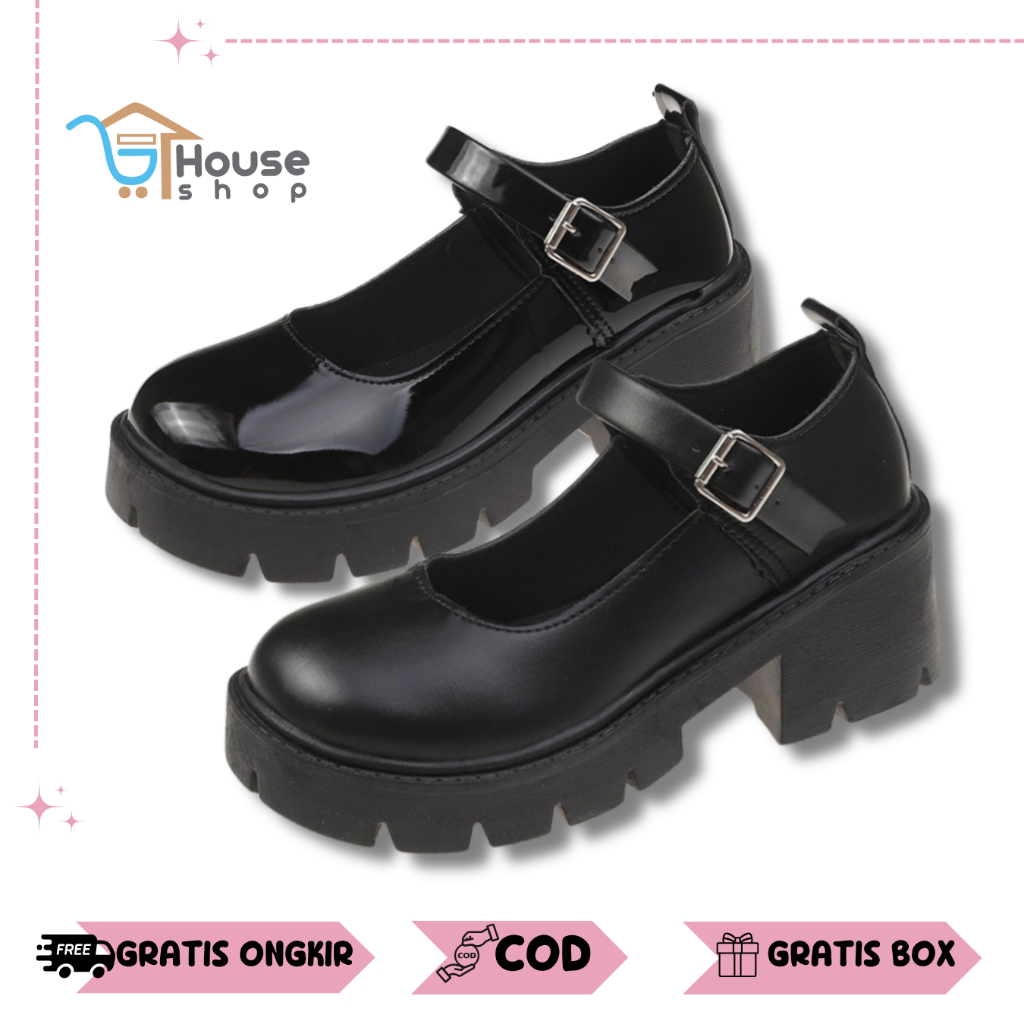 GRATIS BOX Sepatu Boots Wanita Harajuku Style Fashion Trendy Premium - 0289