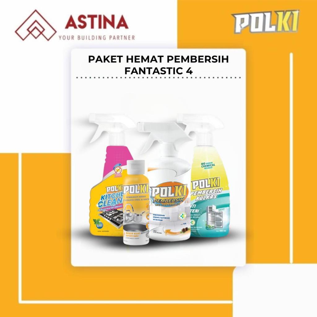 [PAKET HEMAT PEMBERSIH FANTASTIC 4] Polki Pembersih Kerak, Polki Pembersih Nat Keramik, Polki Pember