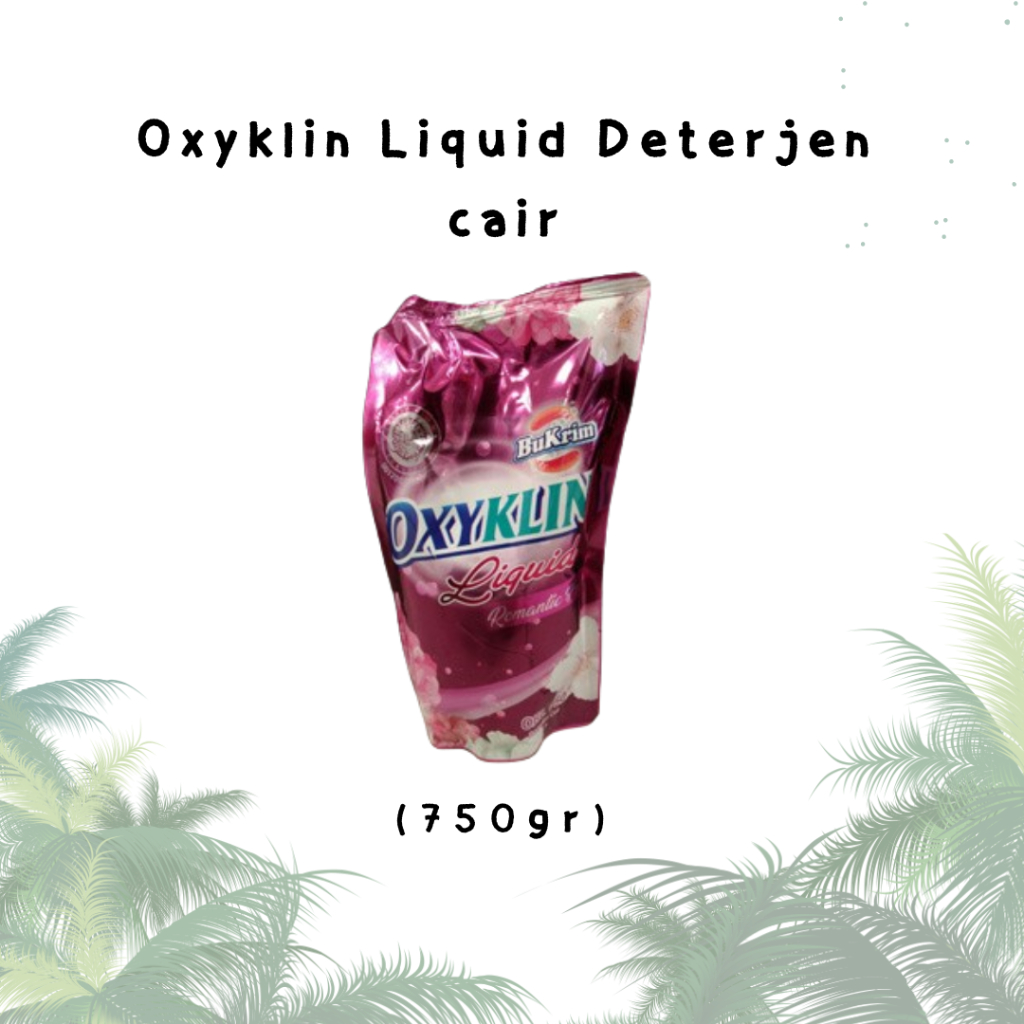 Oxyklin Liquid Deterjen cair 750gr (PCS)