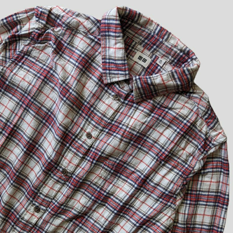 kemeja Flanel cewek Uniqlo