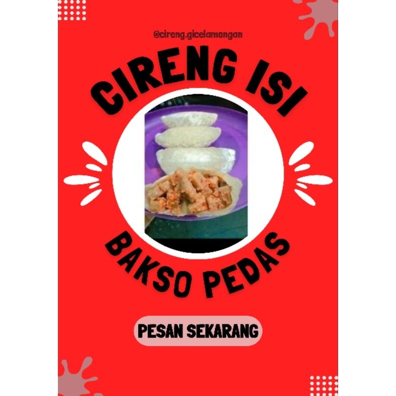 

PAKET MURAH CIRENG BAKSO PEDAS 1 PACK ISI 30 PCS