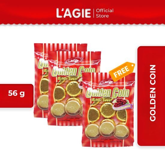 

Lagie Golden Coin Kismis Coklat 3pcs@56gr