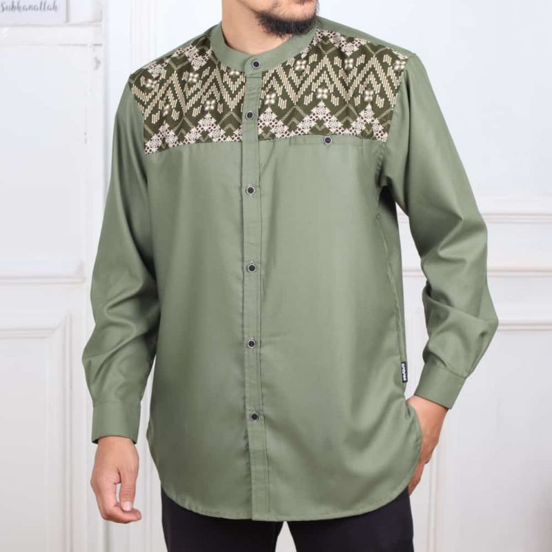 Koko Kurta Syamil Motif Lengan Panjang