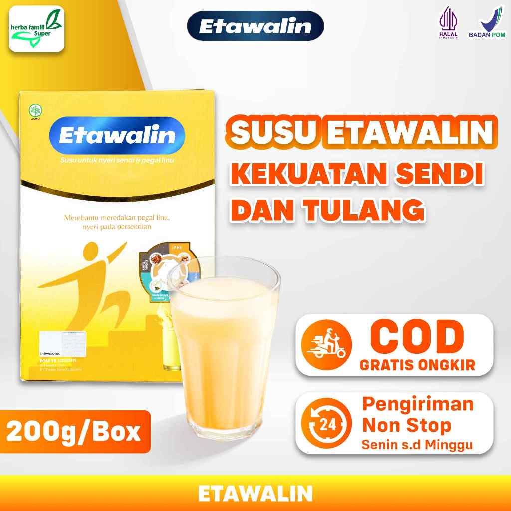 

ETAWALIN Susu Kambing Dengan 5 Herbal Tambahan Mengobati Asam Urat
