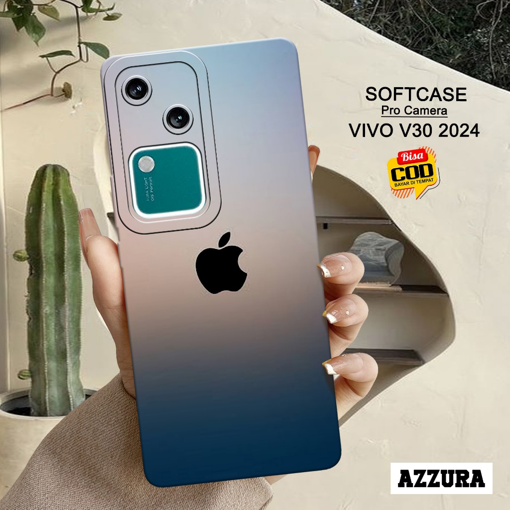 AZZURA - Case Vivo V30 2024 Terbaru - Fashion Case Logo Ip - Kesing Hp Vivo V30 2024 Terbaru - Casin