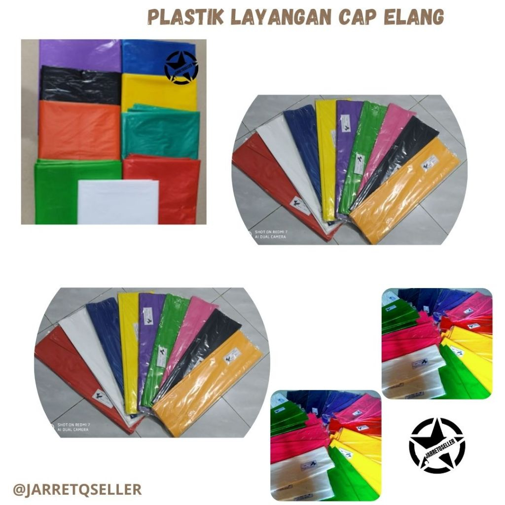 🆕 Plastik Layangan Tebal Cap Elang || Plastik Layangan Cap Elang Tebal 50micron Lebar 120cm Warna Wa