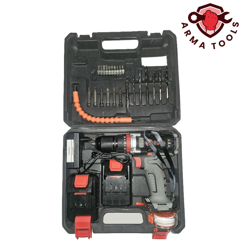 Mesin Bor Cordless Impact Baterai Set EDON ED2- 1810D 18 V/ Impact Cordless Drill