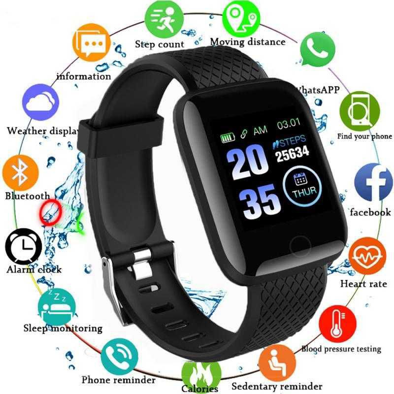 SKMEI Smartwatch Jam Tangan Pintar Bluetooth Heartrate - 116 PLUS
