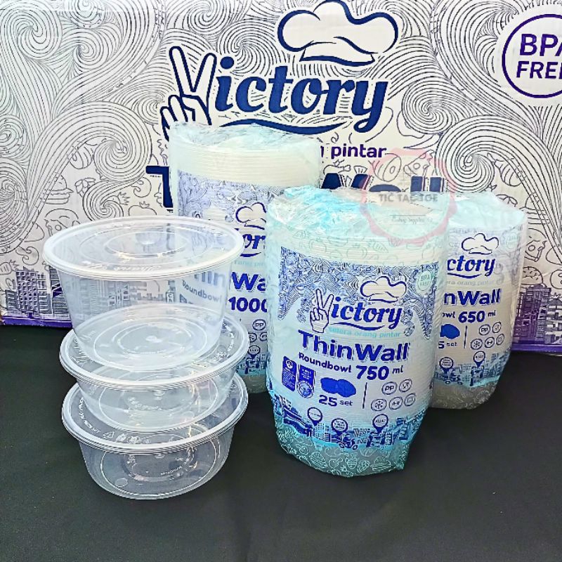 Thinwall RoundBowl/mika thinwall/thinwall Victory/mangkok plastik/cup thinwall/cup sald buah/cup bak